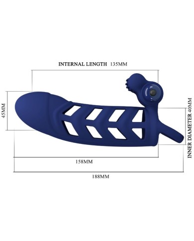 PRETTY LOVE ALTAF ANILLO VIBRADOR CON FUNDA DE SILICONA AZUL PRETTY LOVE ALTAF ANILLO VIBRADOR CON FUNDA DE SILICONA AZUL