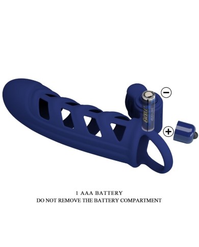 PRETTY LOVE ALTAF ANILLO VIBRADOR CON FUNDA DE SILICONA AZUL PRETTY LOVE ALTAF ANILLO VIBRADOR CON FUNDA DE SILICONA AZUL