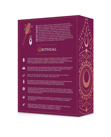 RITHUAL SITA HUEVO CONTROL REMOTO ROTACION DE PERLAS VIBRACION