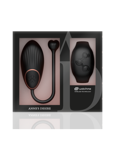 ANNE S DESIRE HUEVO CONTROL REMOTO TECNOLOGIA WATCHME NEGRO