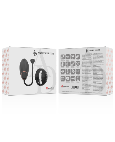 ANNE S DESIRE HUEVO CONTROL REMOTO TECNOLOGIA WATCHME NEGRO