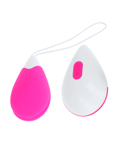 OHMAMA HUEVO VIBRADOR 10 MODOS ROSA Y BLANCO