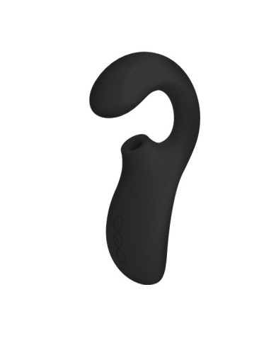 LELO ENIGMA DOBLE ESTIMULACION SUCCION MASAJEADOR NEGRO