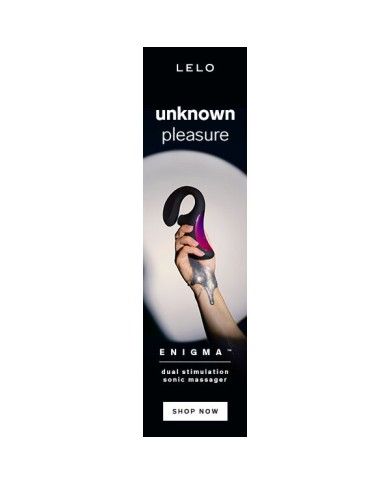 LELO ENIGMA DOBLE ESTIMULACION SUCCION MASAJEADOR NEGRO