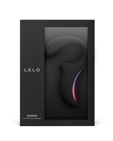 LELO ENIGMA DOBLE ESTIMULACION SUCCION MASAJEADOR NEGRO