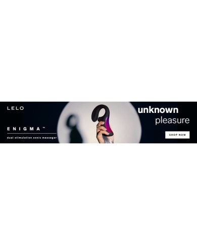 LELO ENIGMA DOBLE ESTIMULACION SUCCION MASAJEADOR NEGRO