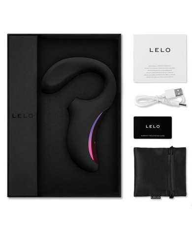 LELO ENIGMA DOBLE ESTIMULACION SUCCION MASAJEADOR NEGRO