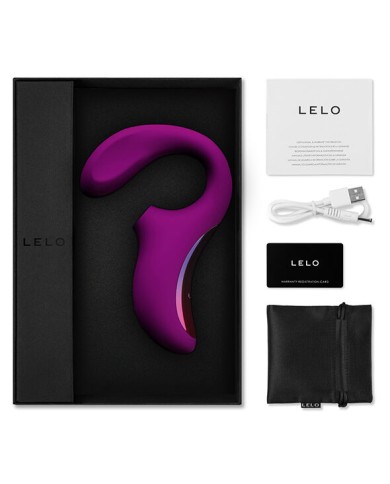 LELO ENIGMA DOBLE ESTIMULACION SUCCION MASAJEADOR MORADO