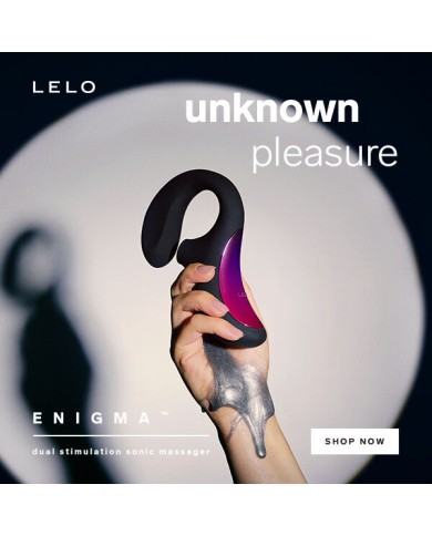 LELO ENIGMA DOBLE ESTIMULACION SUCCION MASAJEADOR MORADO