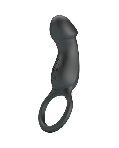 PRETTY LOVE TRAE ANILLO VIBRADOR CON ESTIMULADOR NEGRO PRETTY LOVE TRAE ANILLO VIBRADOR CON ESTIMULADOR NEGRO