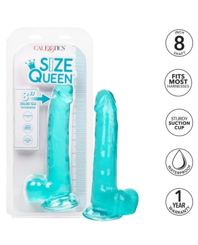 CALEXOTICS SIZE QUEEN DILDO AZUL 203 CM