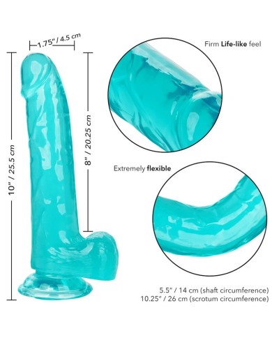 CALEXOTICS SIZE QUEEN DILDO AZUL 203 CM