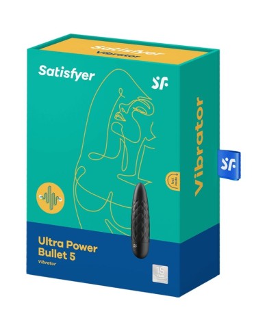 SATISFYER ULTRA POWER BULLET 5 BALA VIBRADORA NEGRA
