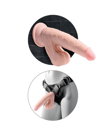 KING COCK PLUS 3D DILDO SWINGING BALLS 127 CM