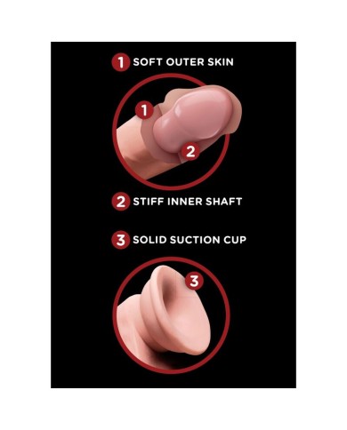 KING COCK PLUS 3D DILDO SWINGING BALLS 127 CM