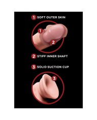 KING COCK PLUS 3D DILDO SWINGING BALLS 127 CM