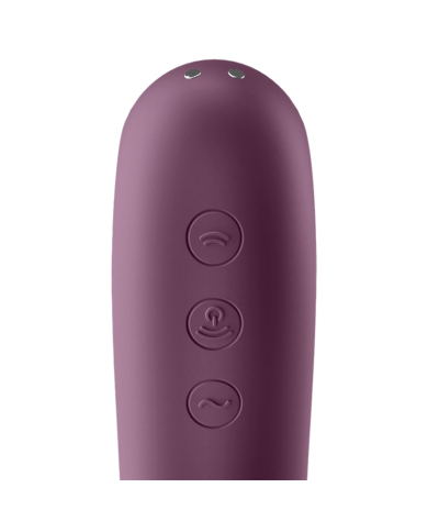 SATISFYER DUAL KISS ESTIMULADOR CLITORIS PURPURA