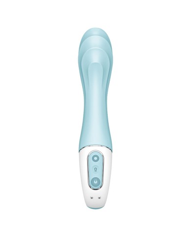 SATISFYER AIR PUMP VIBRATOR 5 VIBRADOR PUNTO G INFLABLE APP AZUL