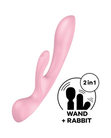 SATISFYER TRIPLE OH VIBRADOR HIBRIDO AZUL