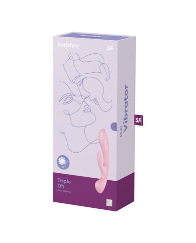 SATISFYER TRIPLE OH VIBRADOR HIBRIDO AZUL
