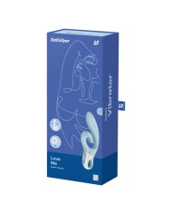 SATISFYER LOVE ME VIBRADOR RABBIT ROJO