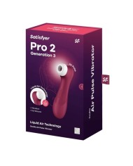 SATISFYER PRO 2 GENERACION 3 LIQUID AIR TECHNOLOGY GRANATE