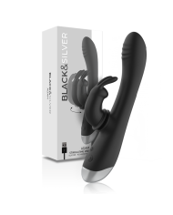 BLACKSILVER DJ ADAM ESTIMULADOR RABBIT SILICONA RECARGABLE NEGRO