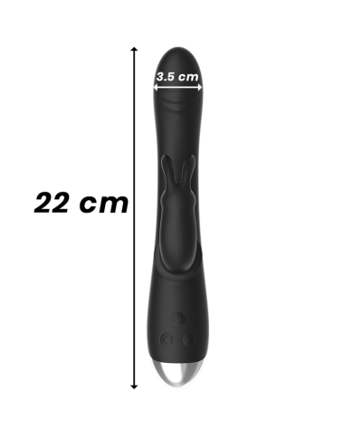 BLACKSILVER DJ ADAM ESTIMULADOR RABBIT SILICONA RECARGABLE NEGRO