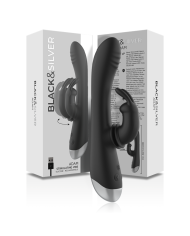 BLACKSILVER DJ ADAM ESTIMULADOR RABBIT SILICONA RECARGABLE NEGRO