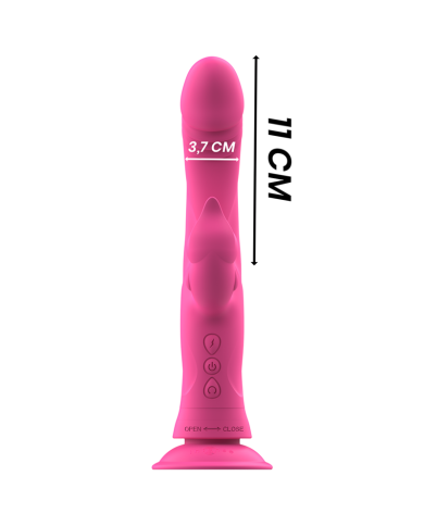 INTENSE JULIO VIBRADOR RABBIT SILICONA ROSA