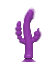 INTENSE CASANOVA VIBRADOR RABBIT SILICONA TRIPLE MOTOR MORADO