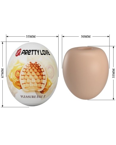 PRETTY LOVE MASTURBADOR MASCULINO HUEVO NATURAL PRETTY LOVE MASTURBADOR MASCULINO HUEVO NATURAL