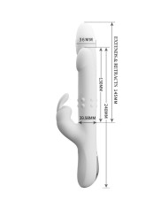 PRETTY LOVE REESE VIBRADOR CON ROTACION PLATEADO