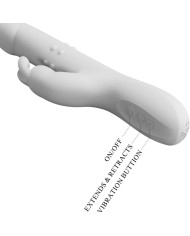 PRETTY LOVE REESE VIBRADOR CON ROTACION PLATEADO