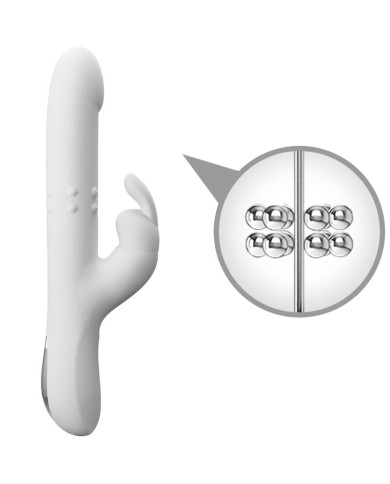 PRETTY LOVE REESE VIBRADOR CON ROTACION PLATEADO