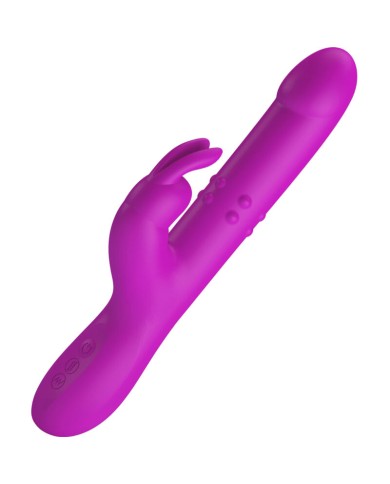 PRETTY LOVE REESE VIBRADOR CON ROTACION MORADO