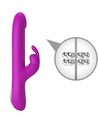 PRETTY LOVE REESE VIBRADOR CON ROTACION MORADO