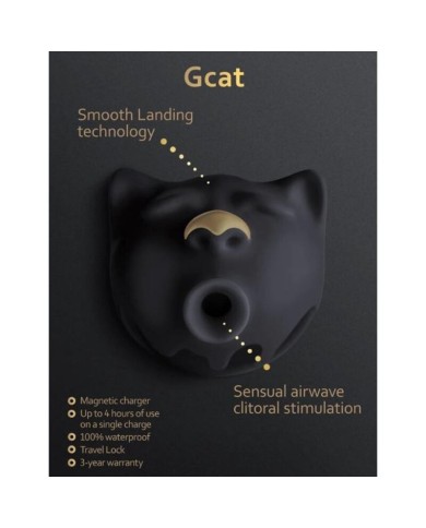 G VIBE GCAT MYSTIC SUCCIONADOR DE CLITORIS NEGRO