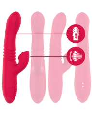 INTENSE DUA VIBRADOR MULTIFUNCION RECARGABLE UP DOWN CON LENGUA ROJO
