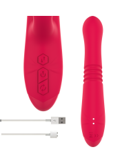 INTENSE DUA VIBRADOR MULTIFUNCION RECARGABLE UP DOWN CON LENGUA ROJO