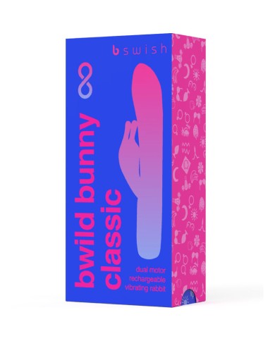 B SWISH BWILD BUNNY INFINITE CLASSIC VIBRADOR RECARGABLE SILICONA AZUL
