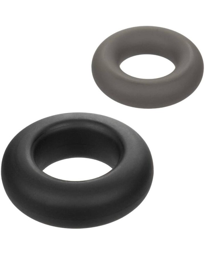 CALIFORNIA EXOTICS ALPHA SET DE 2 ANILLOS PROLONG GRIS