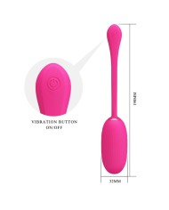 PRETTY LOVE DOREEN HUEVO VIBRADOR RECARGABLE MAGENTA CONTROL REMOTO