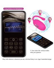 PRETTY LOVE DOREEN HUEVO VIBRADOR RECARGABLE MAGENTA CONTROL REMOTO