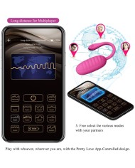 PRETTY LOVE CATALINA HUEVO VIBRADOR RECARGABLE ROSA APP GRATUITA
