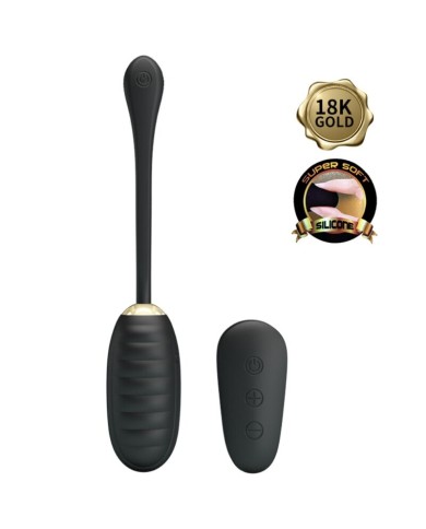 PRETTY LOVE DOREEN HUEVO VIBRADOR DE LUJO RECARGABLE NEGRO CONTROL REMOTO