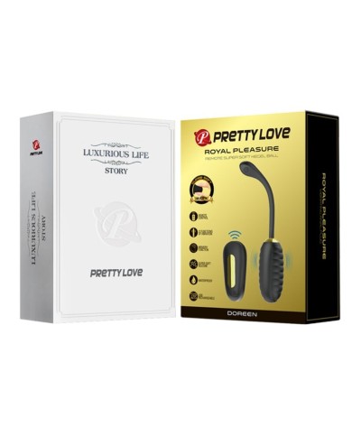 PRETTY LOVE DOREEN HUEVO VIBRADOR DE LUJO RECARGABLE NEGRO CONTROL REMOTO