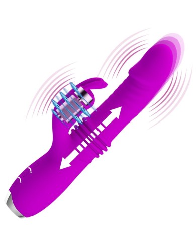 PRETTY LOVE DOROTHY VIBRADOR CONEJO RECARGABLE MORADO