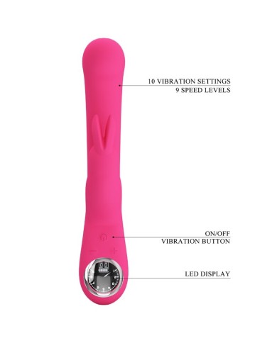 PRETTY LOVE LAMAR VIBRADOR RABBIT PUNTO G ROSA