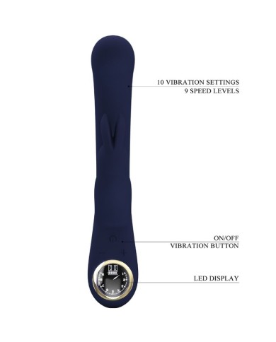 PRETTY LOVE LAMAR VIBRADOR RABBIT PUNTO G AZUL